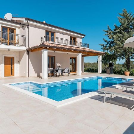 Villa Atop The Village With Stunning View Vizinada Exterior photo