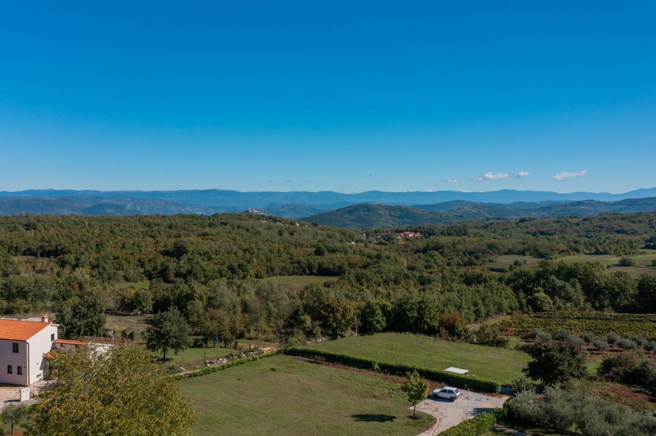 Villa Atop The Village With Stunning View Vizinada Exterior photo